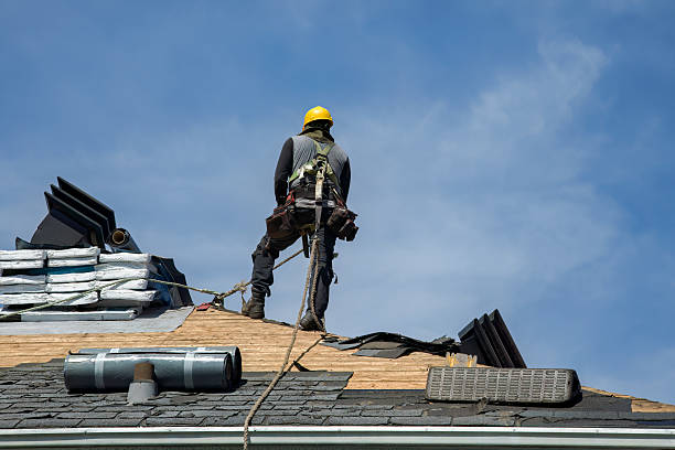 Professional Roofing technician working in Contoocook, NH